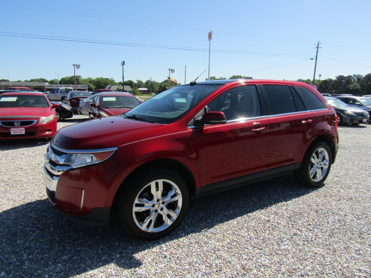 2013 Red /Tan Ford Edge Limited FWD (2FMDK3KC1DB) with an 3.5L V6 DOHC 24V engine, Automatic transmission, located at 15016 S Hwy 231, Midland City, AL, 36350, (334) 983-3001, 31.306210, -85.495277 - Photo#2